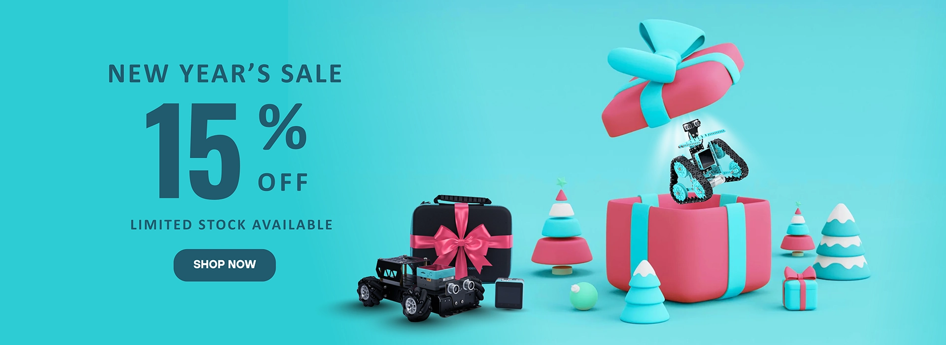 MAKER AND CODER CHRISTMAS DISCOUNT BANNER